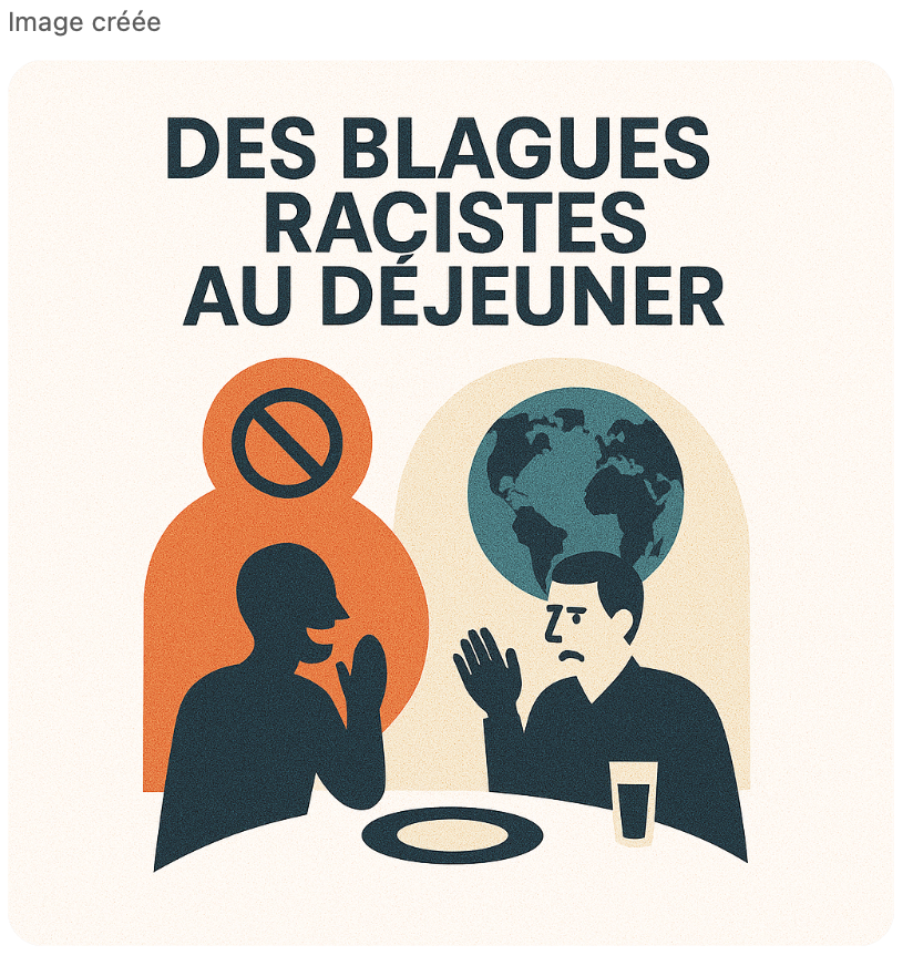 Des blagues racistes au déjeuner